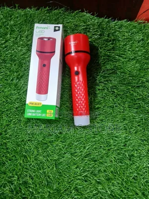 Rechargeable Led Flashlight Featured on Its Packaging.
