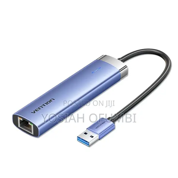 Vention 5-in-1 Usb 3.0 X 3/Rj45/Usb-C Hub 0.15m