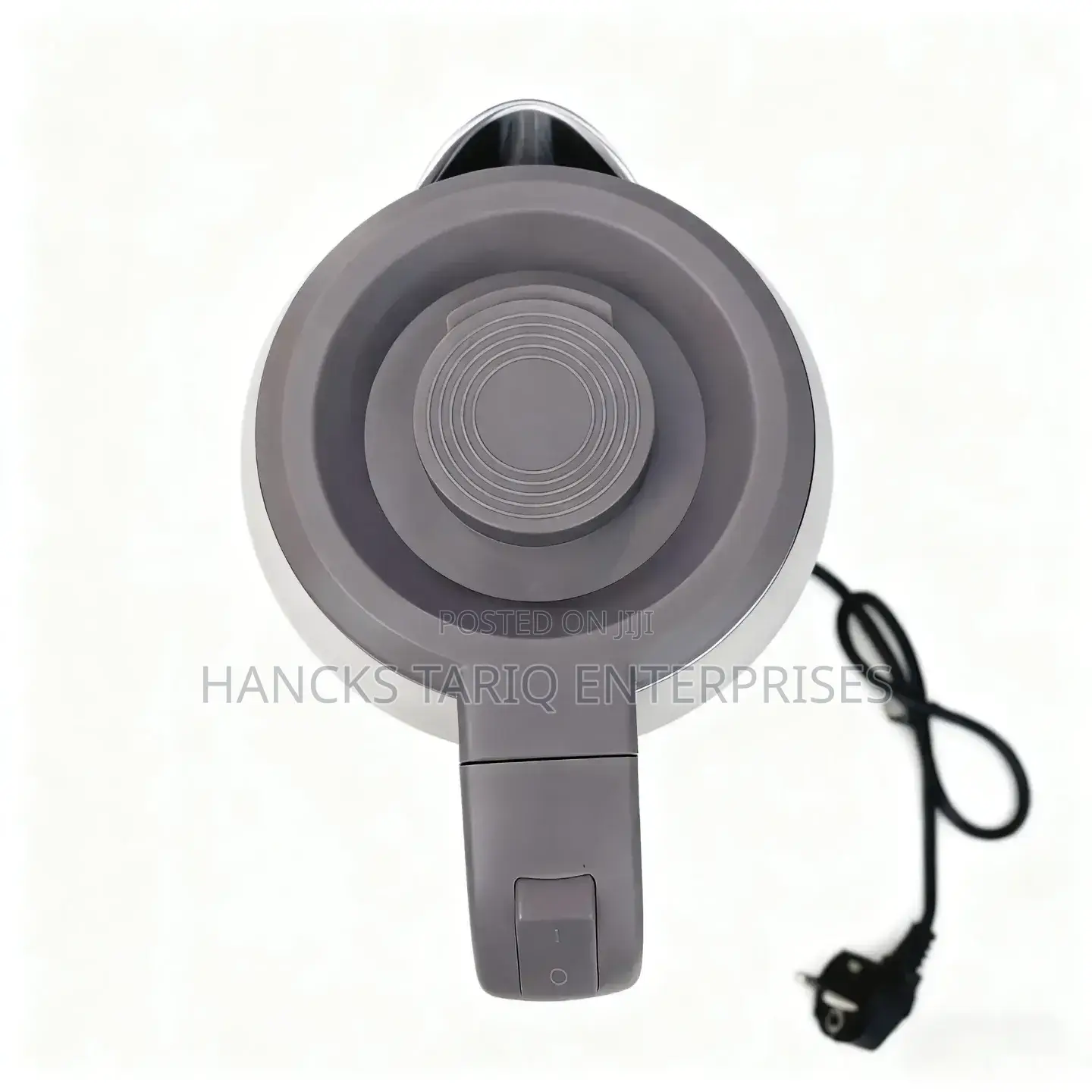 Modern Electric Kettle – Sleek White Grey Fast-Boiling Water Kettle