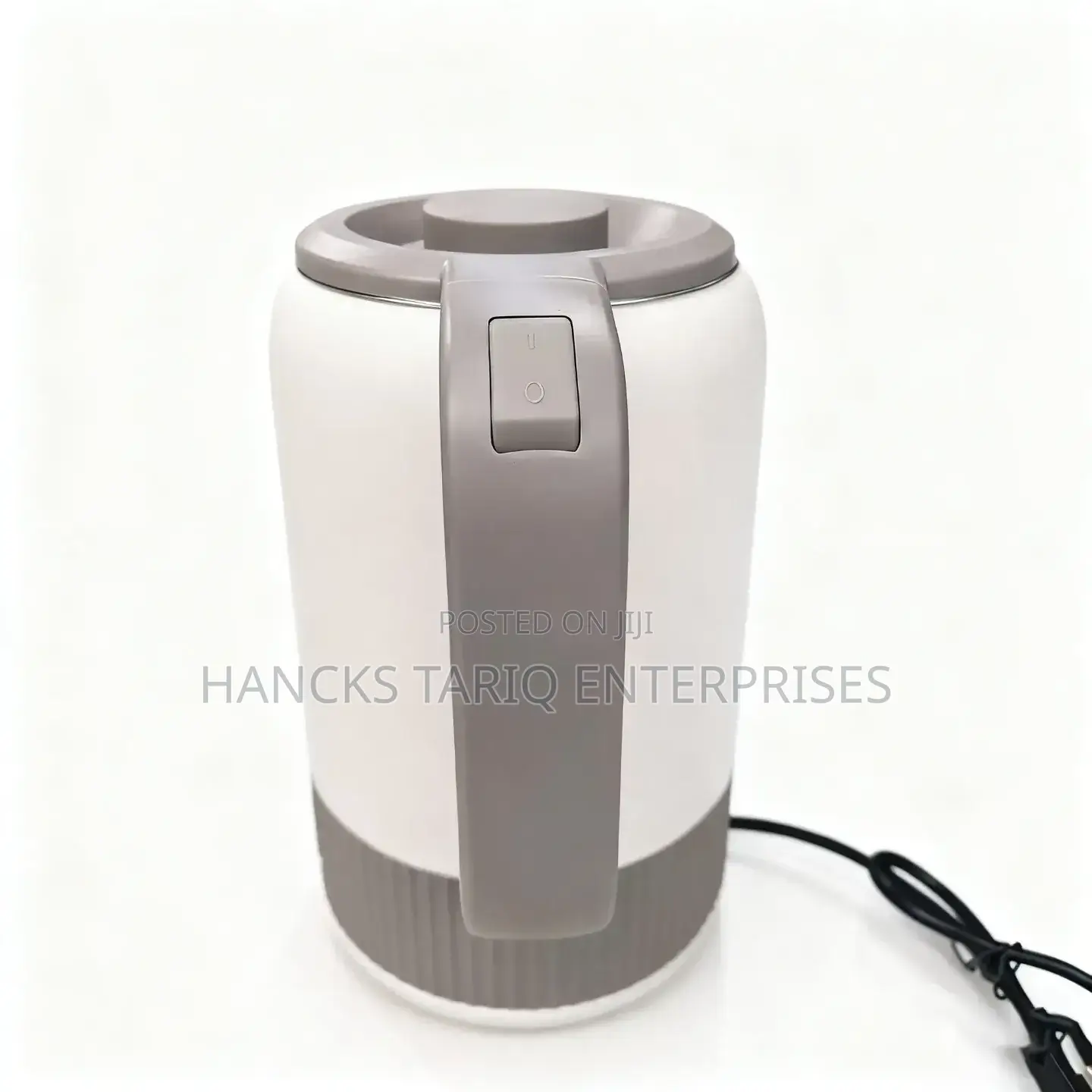 Modern Electric Kettle – Sleek White Grey Fast-Boiling Water Kettle