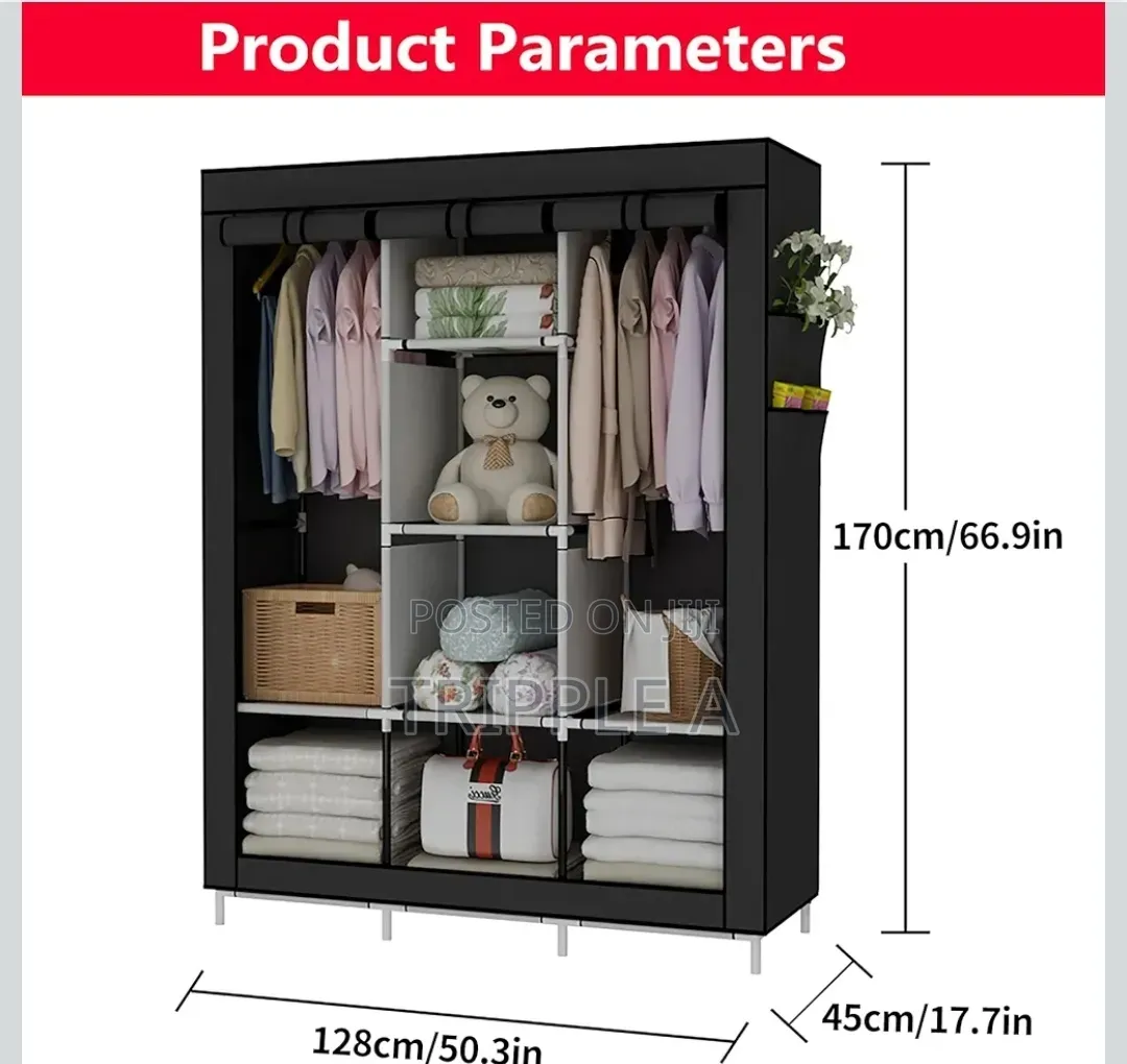 Black Assemblable Wardrobe