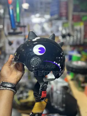 Kids Motorcycle Helmet With Visor, Cute Boys And Girls Half Helmet