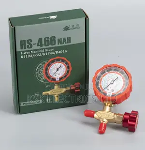 3-way Valve Single Manifold Gauge Ch-466nah R410a/R122/R404a