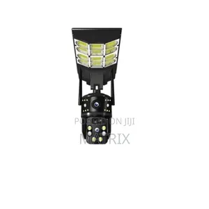 4g 2-in-1 Solar Street Light Camera Outdoor, 12mp Dual Lens PTZ