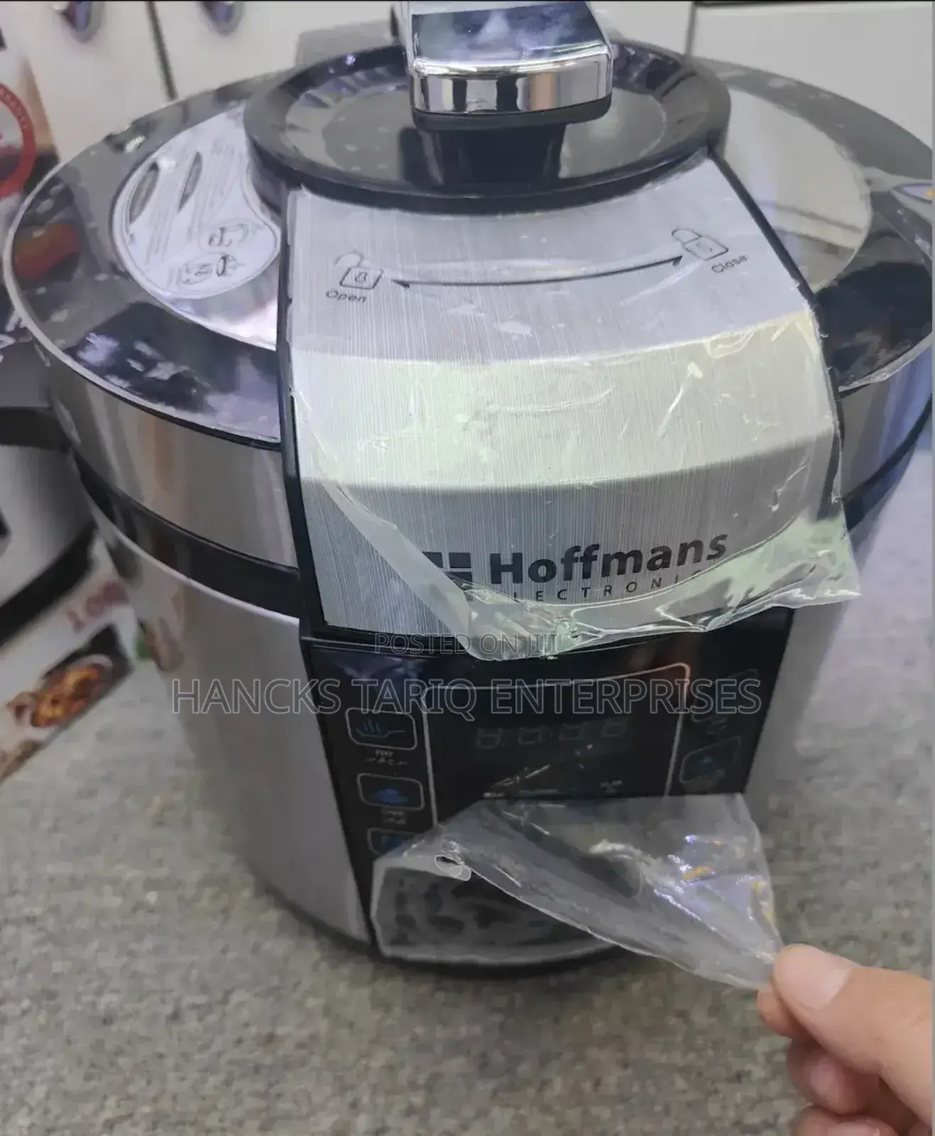 Hoffmans Electronics Electric Pressure Cooker – 6l, 1000w)