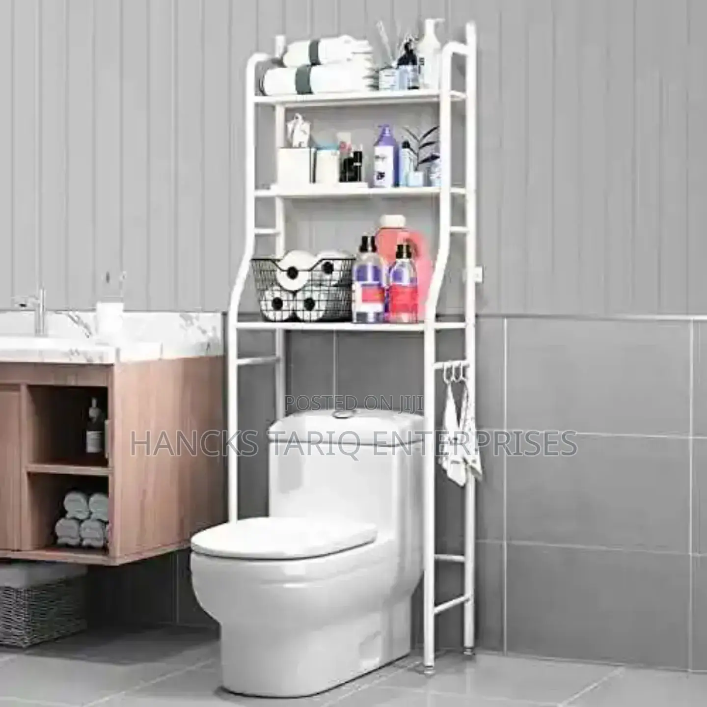 Space-Saving Over-the-Toilet Bathroom Storage Rack