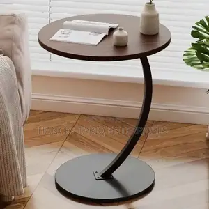 Modern Minimalist C-Shaped Side Table