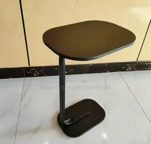 Minimalist C-Shaped Side Table – Compact Laptop Coffee Stand