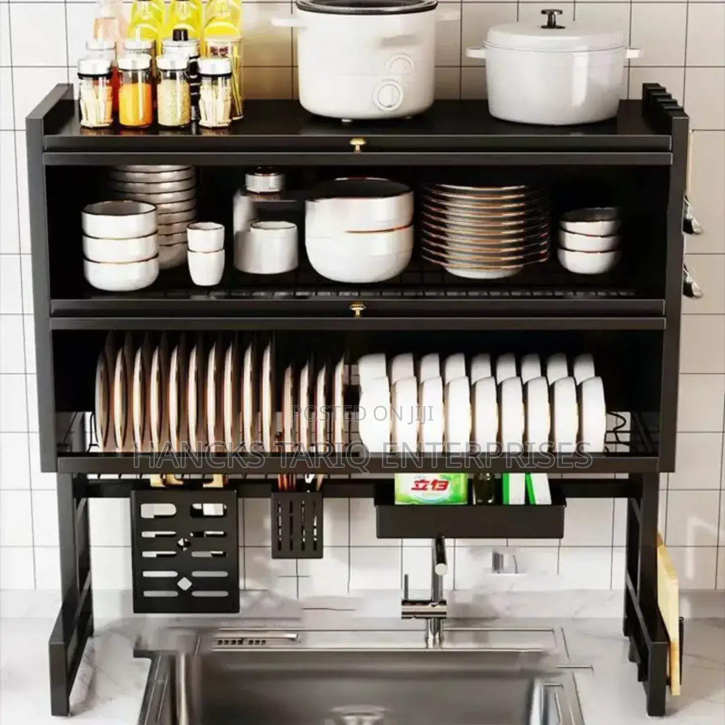 Modern Over-the-Sink Kitchen Organizer – Dish Drying Rack