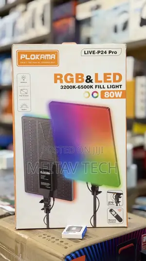 Led Fill Light Plokama Live P24 Pro 80w RGB Panel