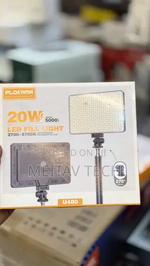 Professional Photography Fill Light Plokama 20w Led