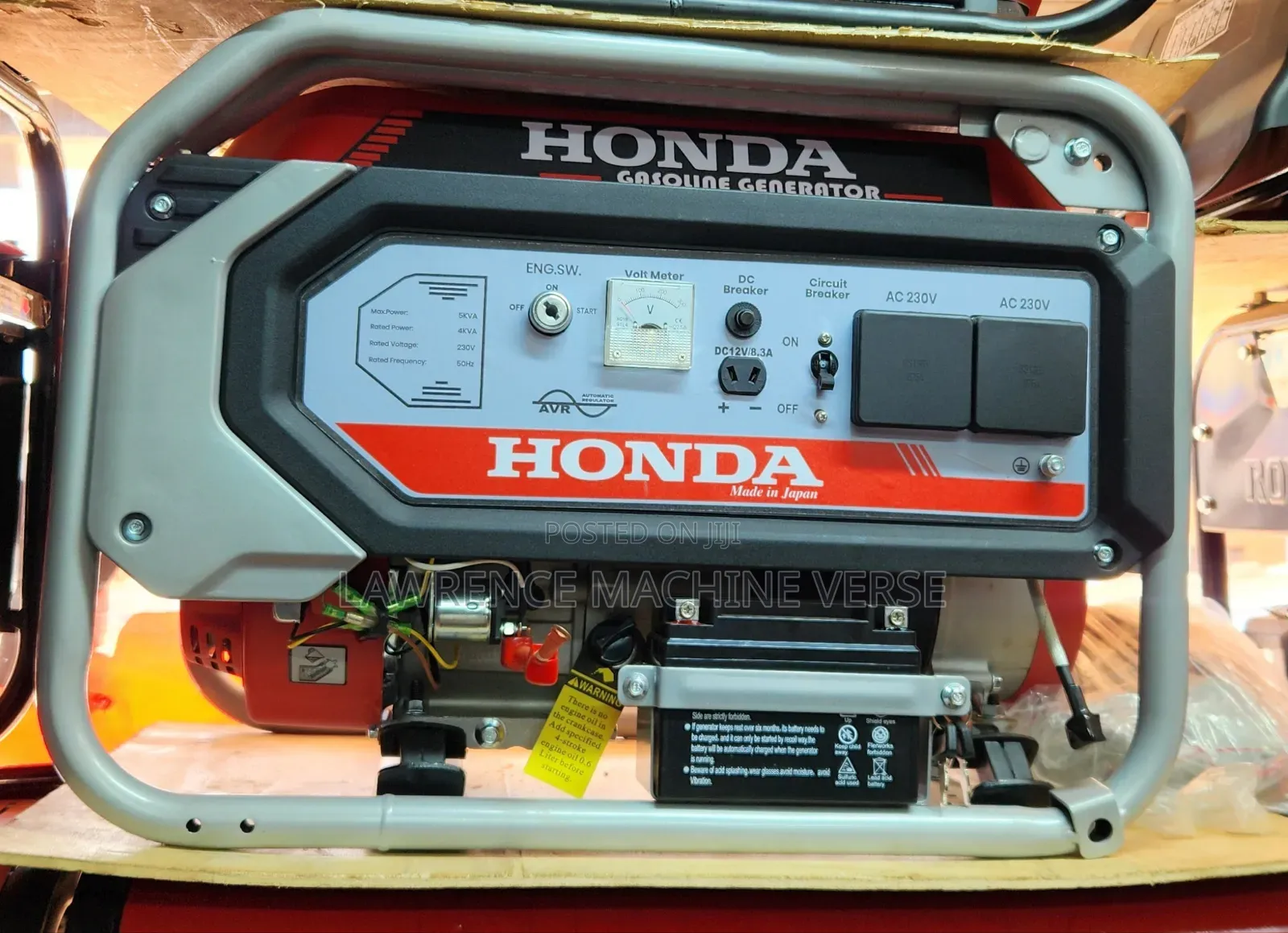 Gasoline Honda Generator 5kva 8hp