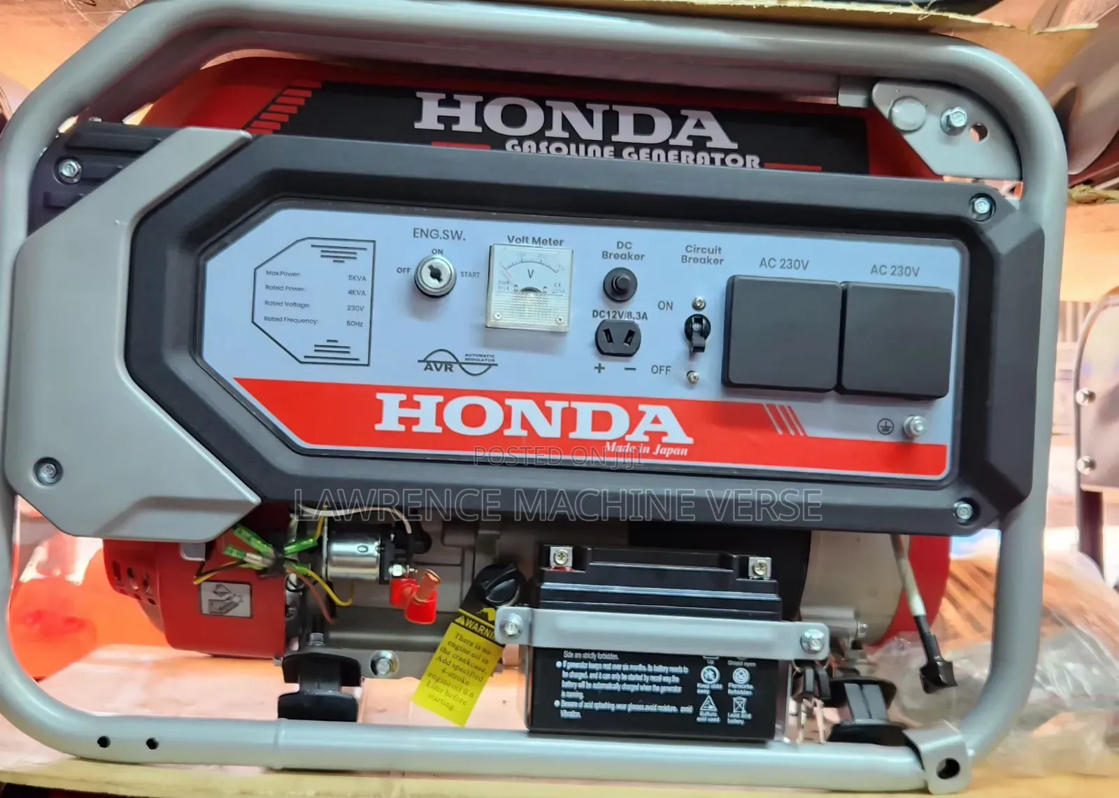 Gasoline Honda Generator 5kva 8hp