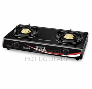 Double Burner Gas Stove – Fast Efficient Cooking- Black