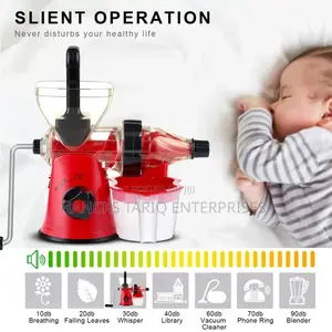 Manual Hand-Crank Fruit Vegetable Juicer