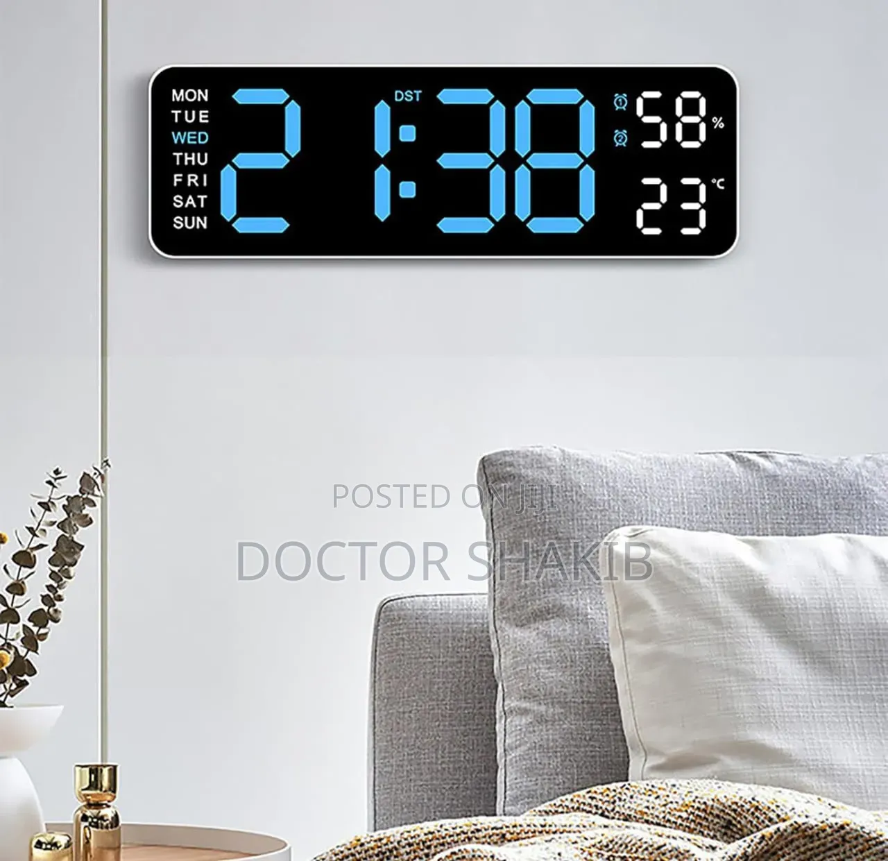 Modern Digital Wall Clock