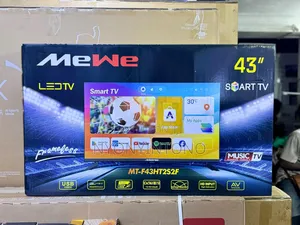 Mewe 43" Flameless Smart Android Tv With Inbuilt Free to Air Decoder