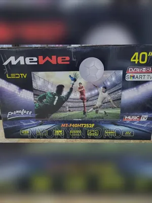 Mewe 43" Flameless Smart Android Tv With Inbuilt Free to Air Decoder