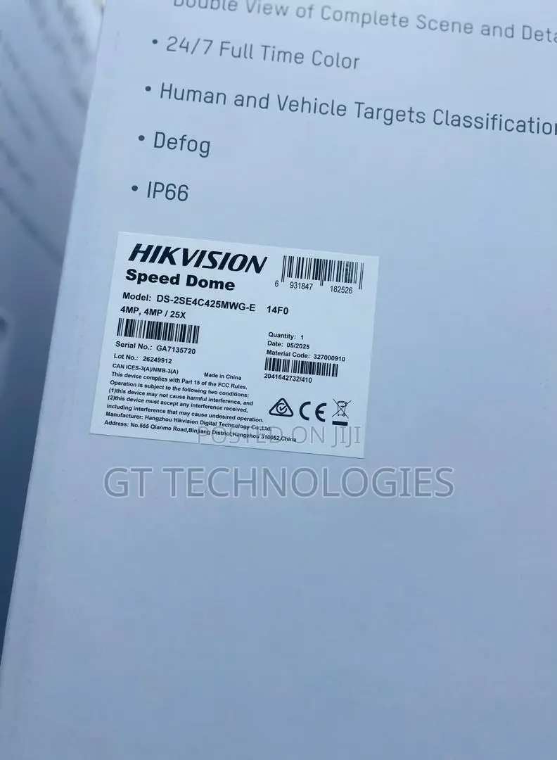 Hikvision Speed Dome Camera / PTZ 4mp