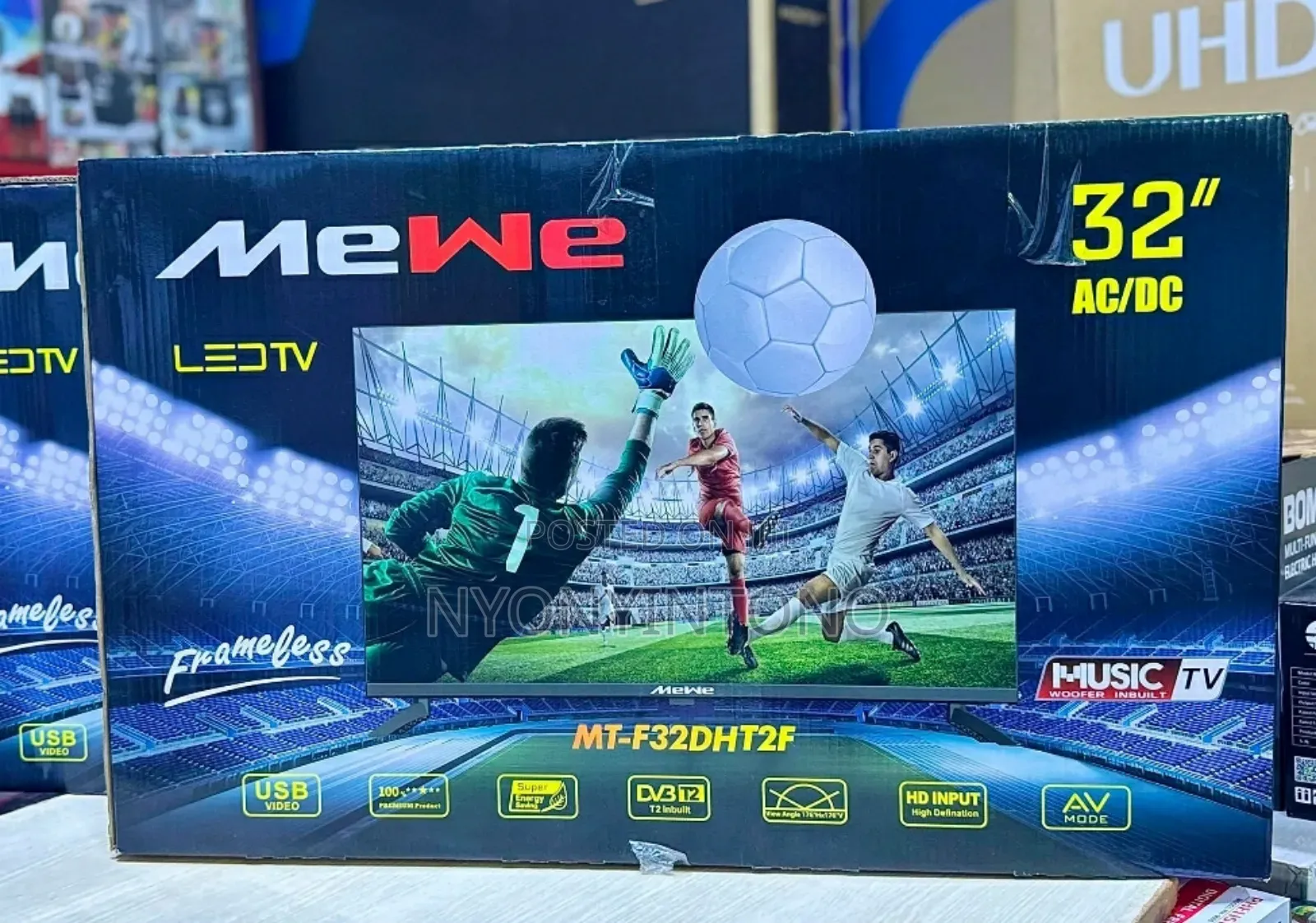 Mewe 32" Smart Android Tv With Bluetooth Free to Air Decorder