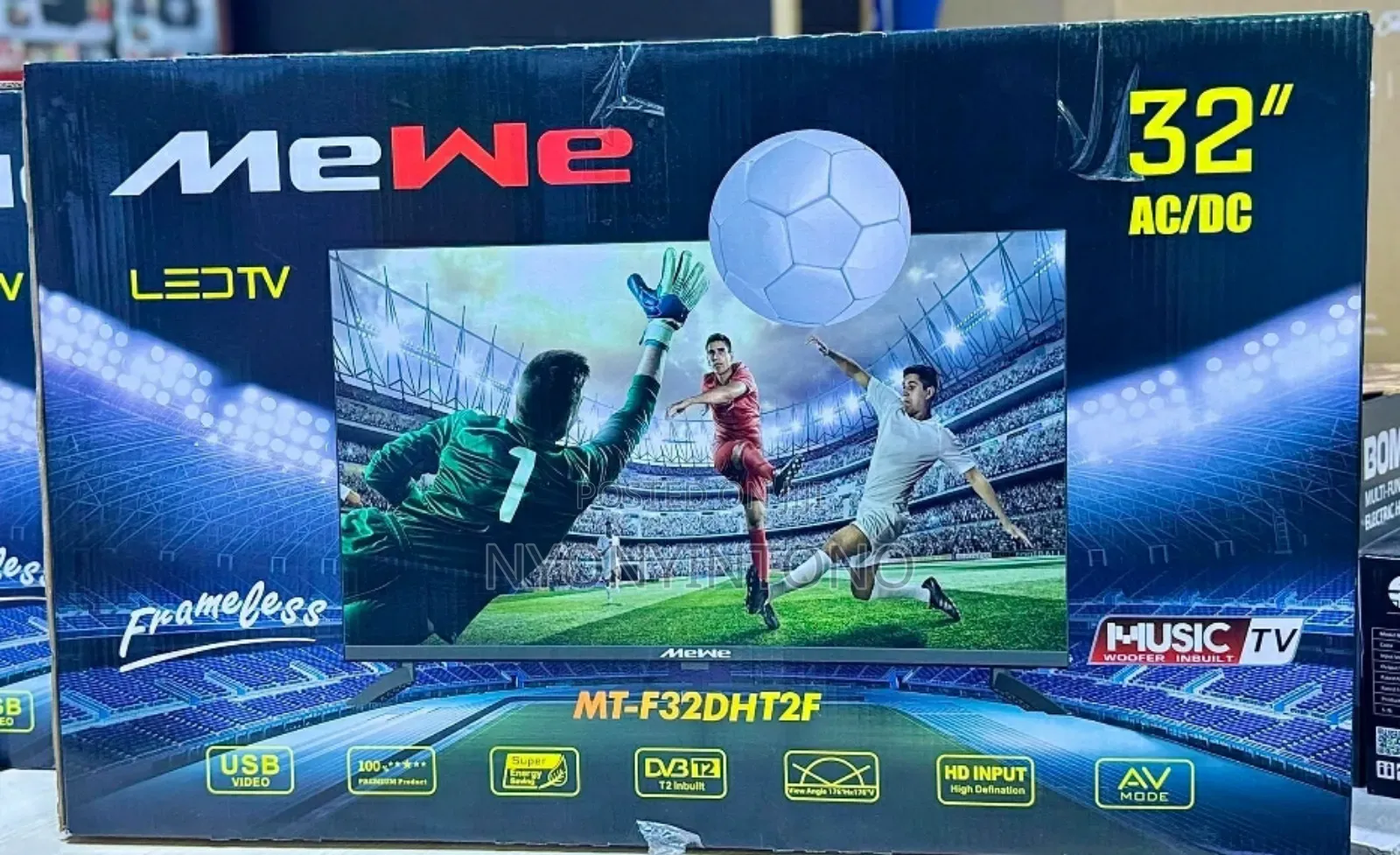 Mewe 32" Smart Android Tv With Bluetooth Free to Air Decorder