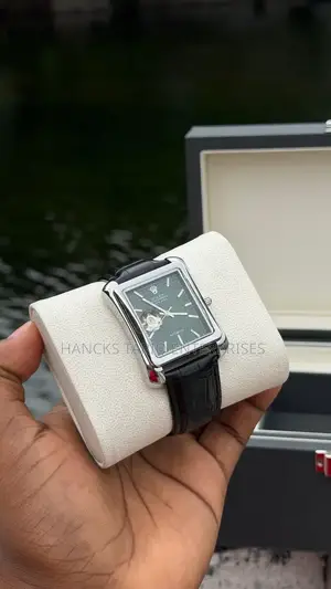 Elegant Rectangular Rolex-Style Automatic Watch