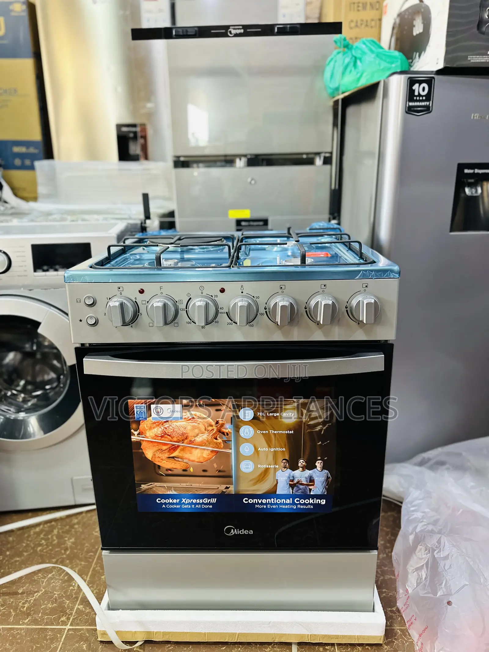 Midea Cooker 3+1 60x60cn Silver