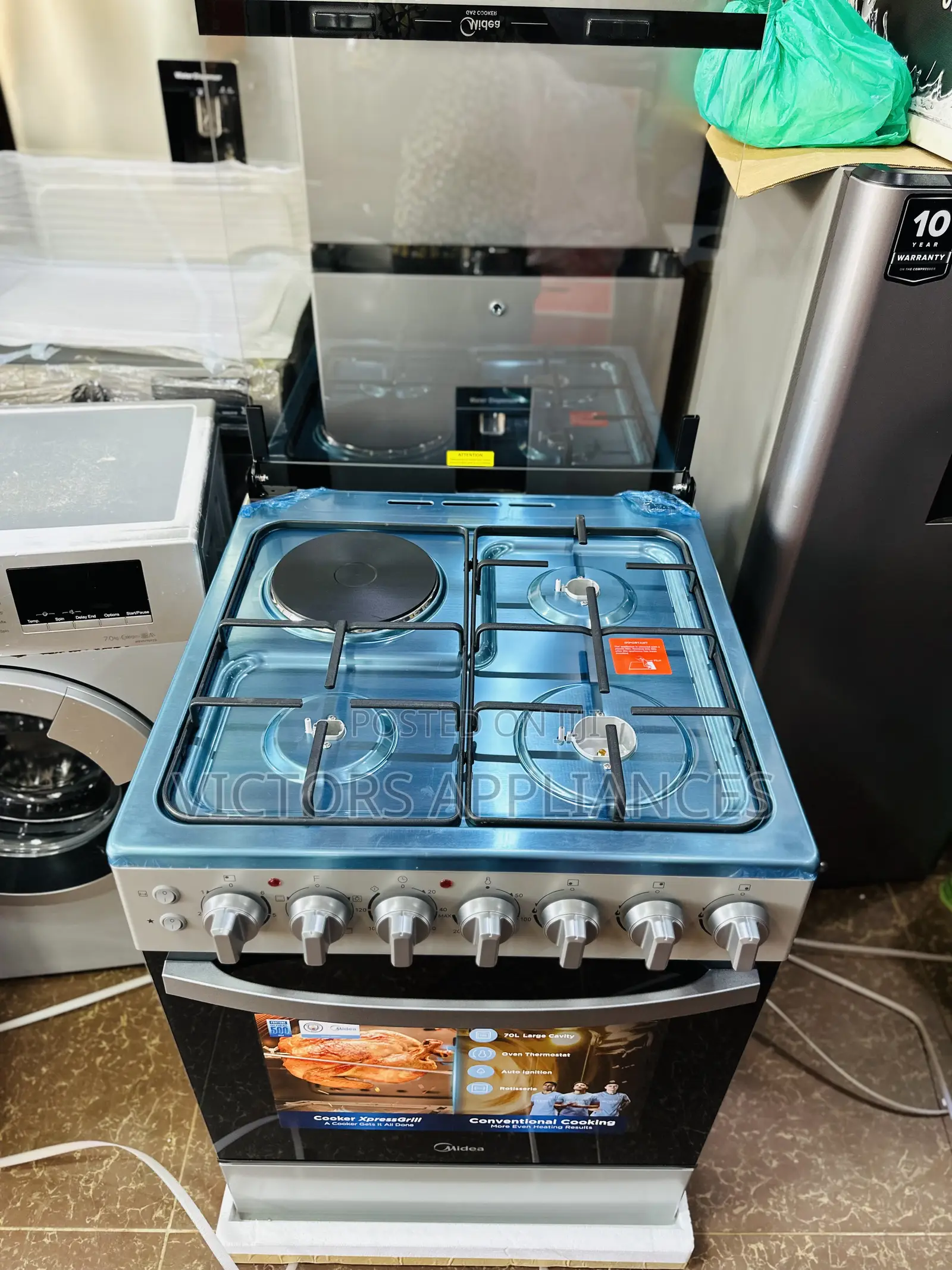 Midea Cooker 3+1 60x60cn Silver