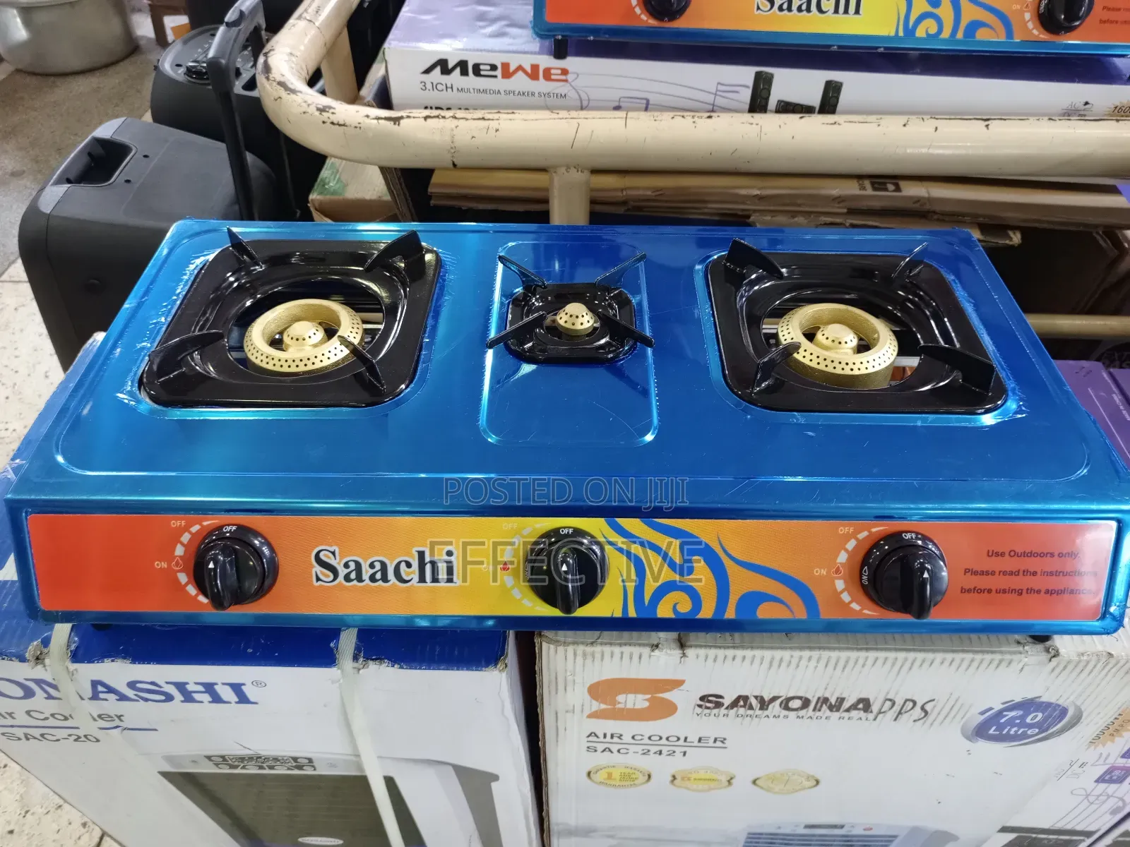 Saachi 3-Burner Tabletop Gas Stove