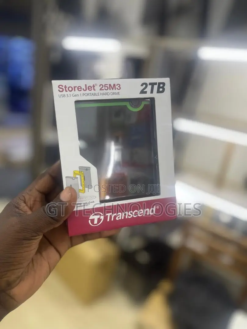 2tb Transcend Storejet 25m3 Portable Hard Drive /External Hard Disk 2