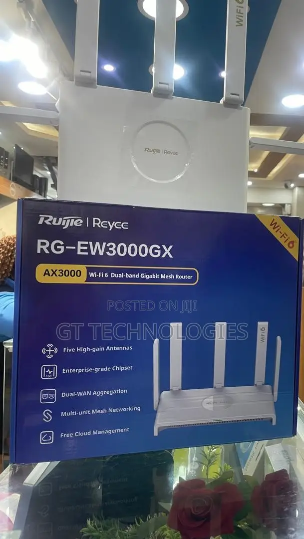 Ruijie Reyee Rg-Ew3000gx Wi-Fi 6 Ax3000 Mesh Router
