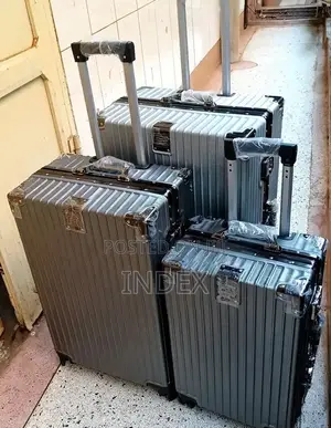 3 Pieces Aluminum Travel Cargo Suitcases
