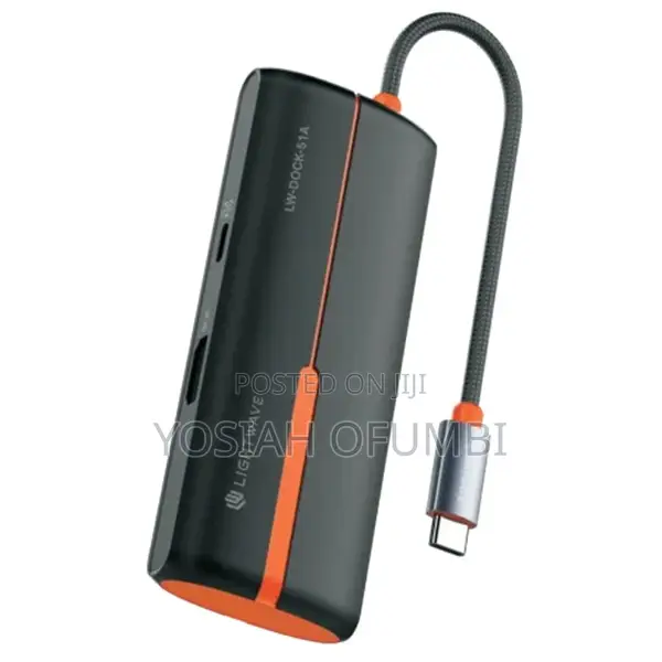 Light Wave Usb-C Multi-Functional 5-in-1 Docking Station