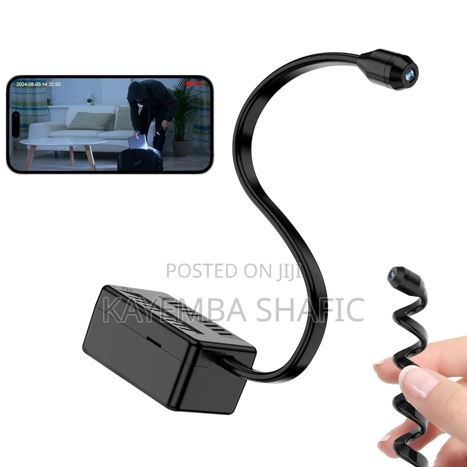 Hd 1080p Wireless Mini Spy Camera - Flexible Wifi Security Cam