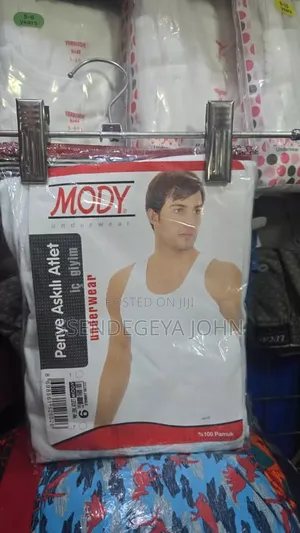 Mody Men's 2-Pack Vests (Penye Askılı Atlet)