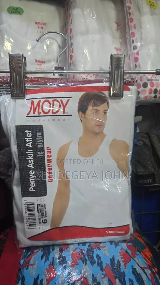 Mody Men's 2-Pack Vests (Penye Askılı Atlet)