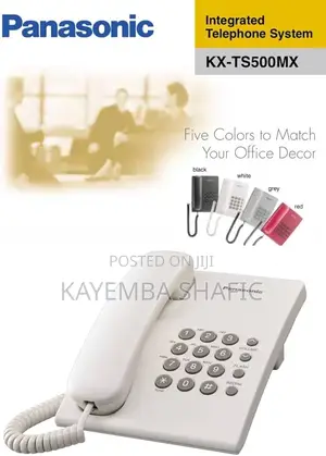Panasonic Single Line Kx-Ts500mx Corded Landline Phone