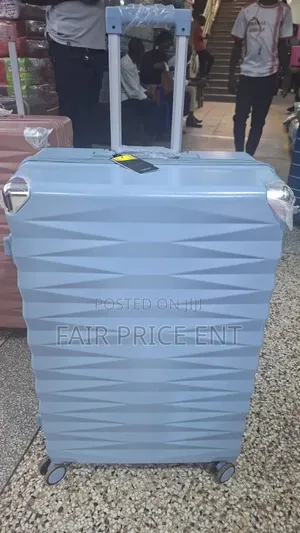 Pure Rubber Plastic Extra Large Size Suitcases. ( Blue)