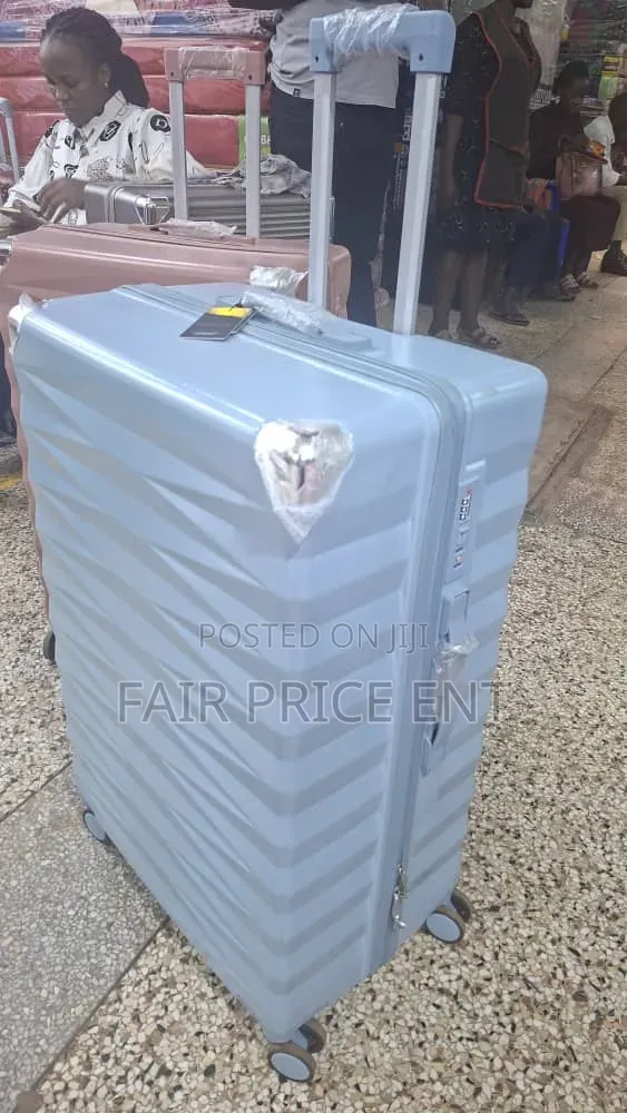 Pure Rubber Plastic Extra Large Size Suitcases. ( Blue)