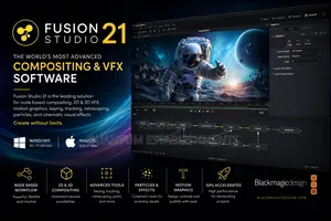 Fusion Studio 21 | Professional Compositing and VFX Software [Win/Mac]