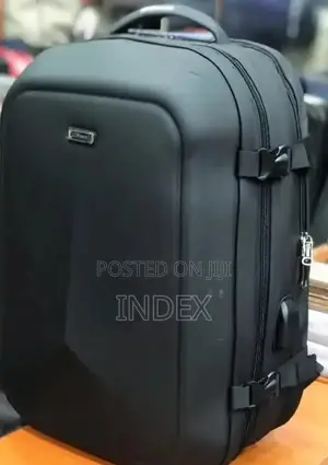 Black Anti-Theft Laptop Backpack