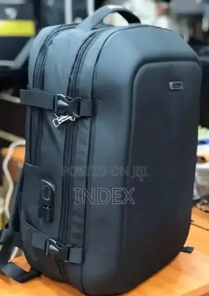 Black Anti-Theft Laptop Backpack