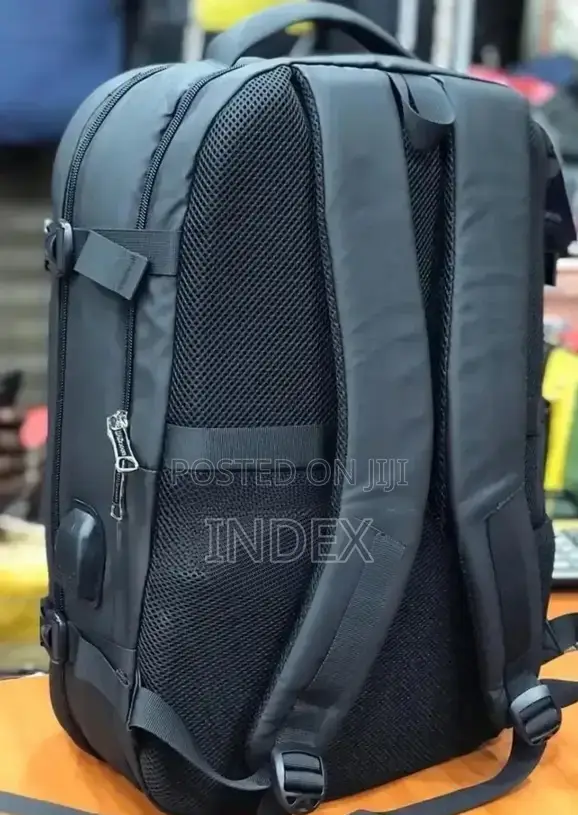 Black Anti-Theft Laptop Backpack