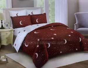 Fibre Bedcover Set Maroon 5*6