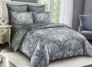 Fibre Bedcover Set Green 5*6