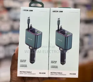 Greenlion Car Charger / Retractable 90w Car Charger