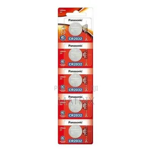 Panasonic Cr-2032/5be Lithium Coin Cmos Battery - Pack of 5