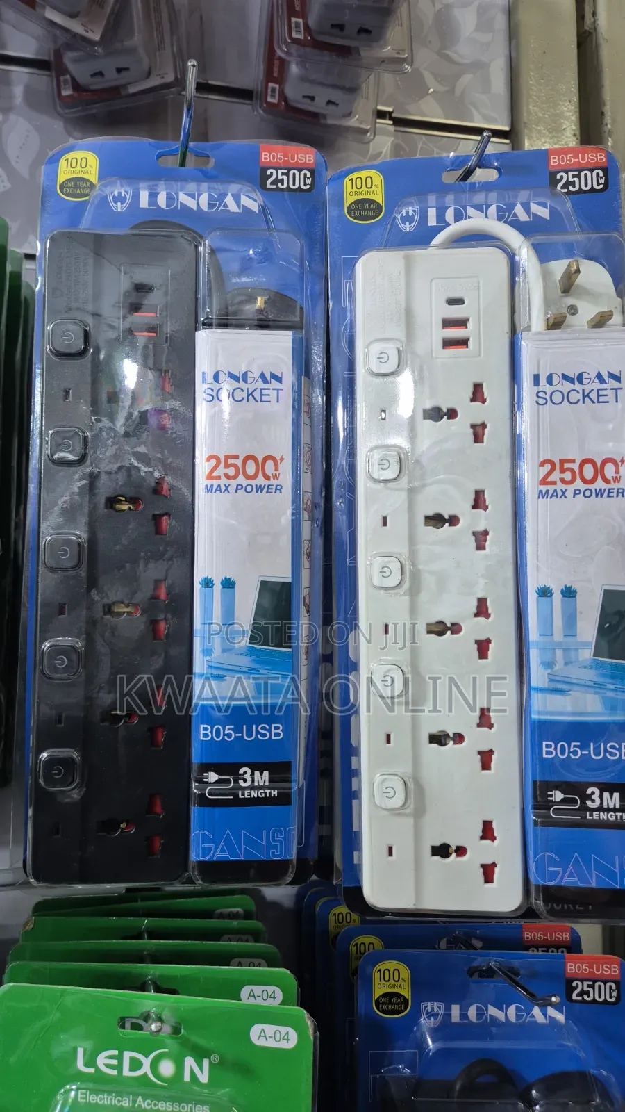 Longan 5 Way Multifunctional Usb Extension Cable Socket, C to C Port