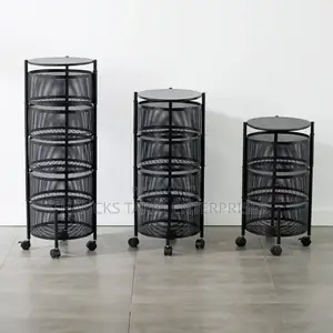 Multi-layer Rotating Kitchen Storage Racks
