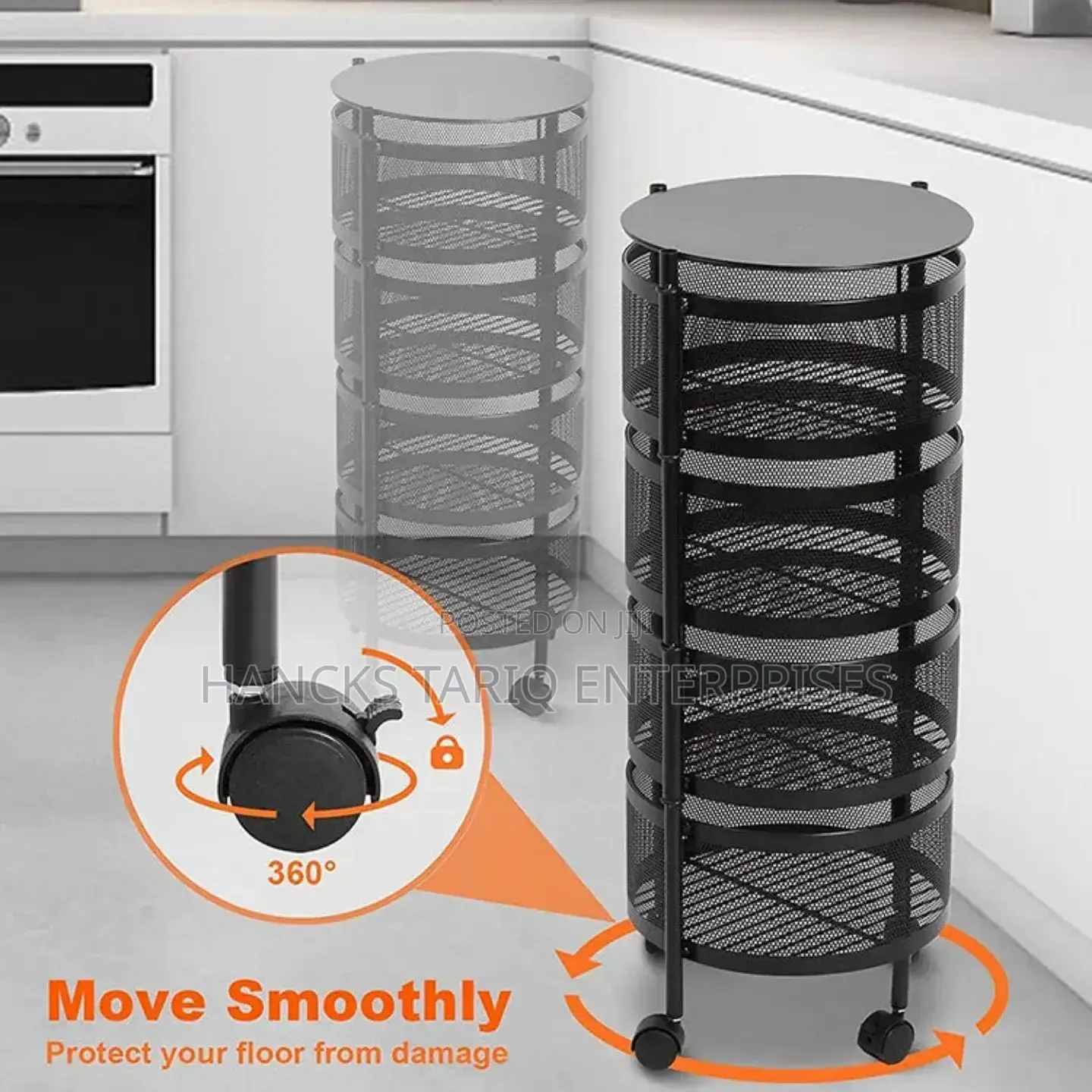 Multi-layer Rotating Kitchen Storage Racks